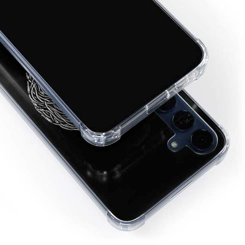 Liquid Blue Yin Yang Music Skulls Galaxy A35 5G Clear Case